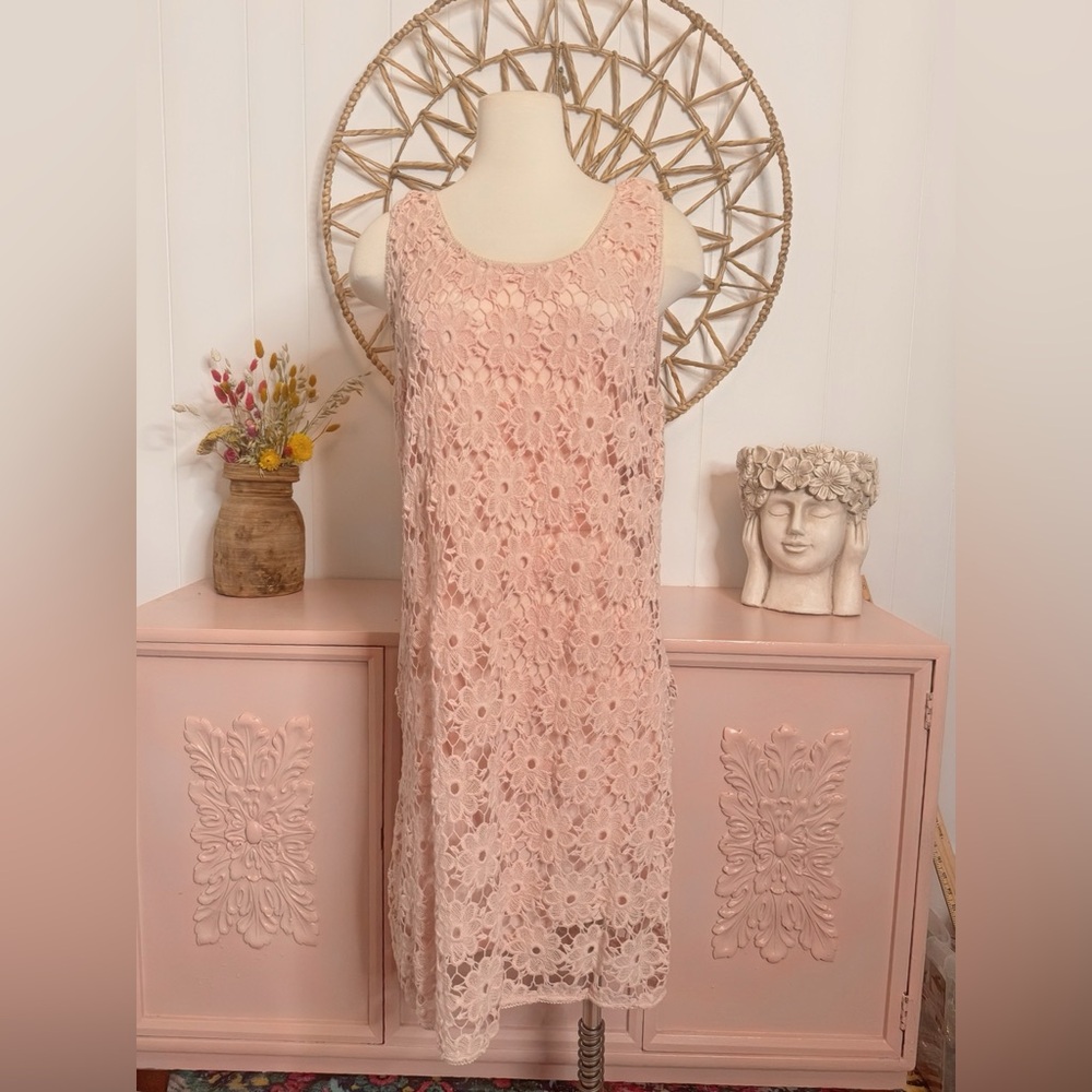 INC International Concepts Pink/blush XL Lace Dress